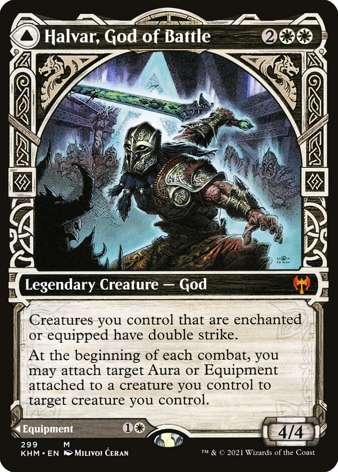 Halvar, God of Battle // Sword of the Realms card image
