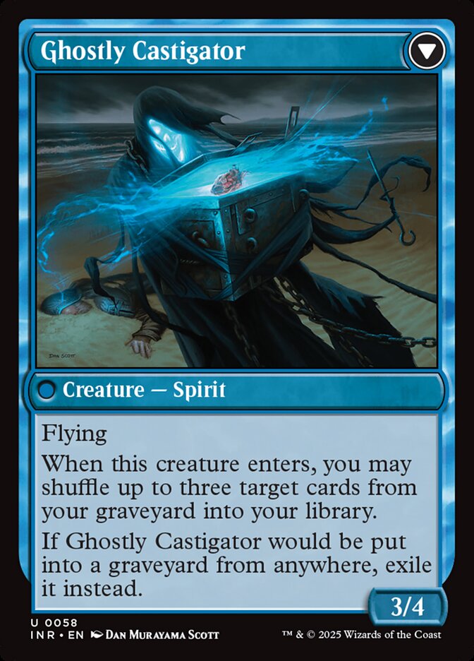 Covetous Castaway // Ghostly Castigator card image