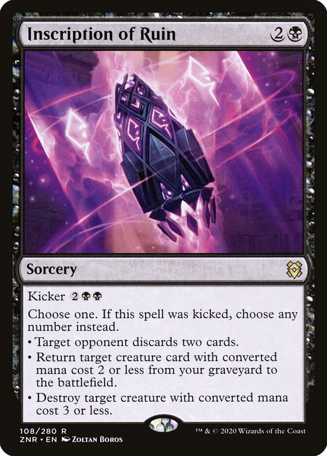 Inscription of Ruin card image