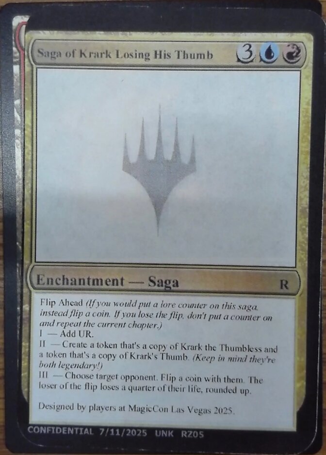 Saga of Krark Losing His Thumb card image