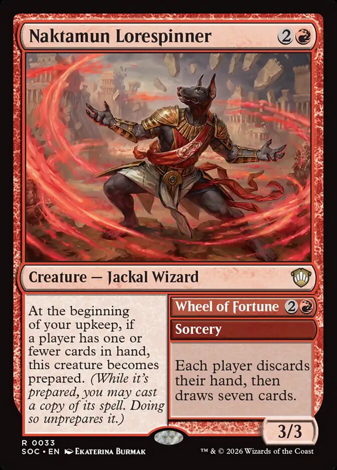 Naktamun Lorespinner // Wheel of Fortune card image