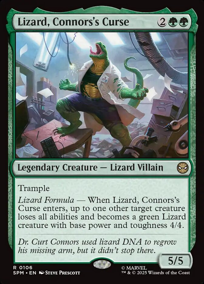 Lizard, Connors's Curse card image
