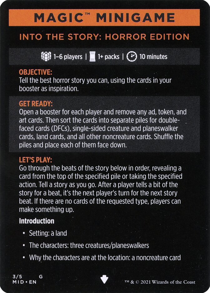 Into the Story: Horror Edition // Into the Story (cont'd) card image