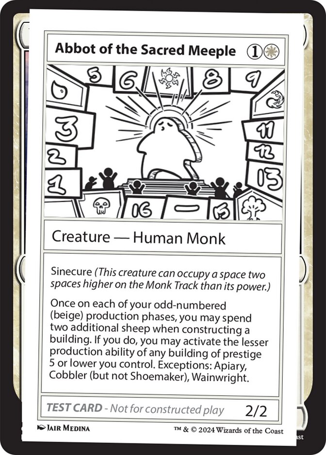 Abbot of the Sacred Meeple card image