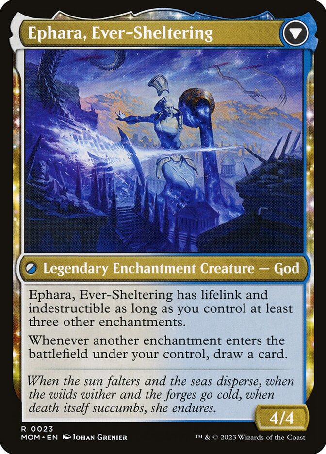 Invasion of Theros // Ephara, Ever-Sheltering card image