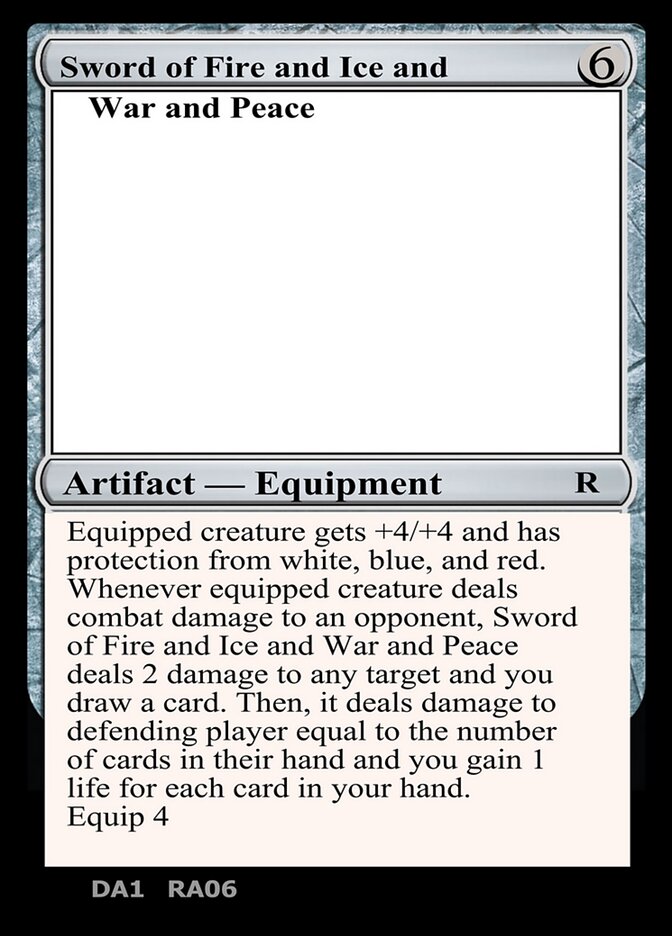 Sword of Fire and Ice and War and Peace card image