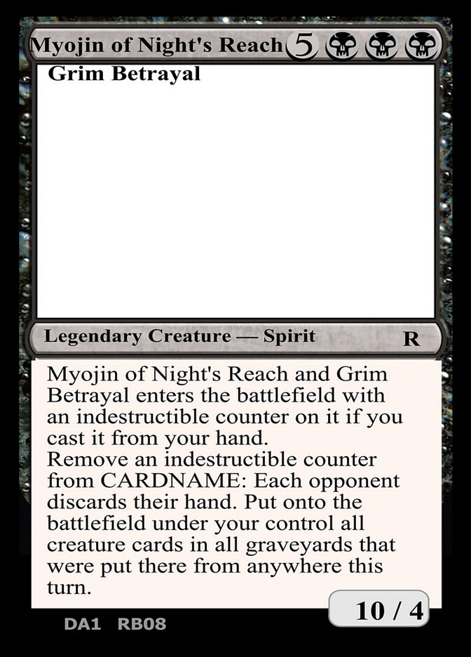 Myojin of Night's Reach and Grim Betrayal card image