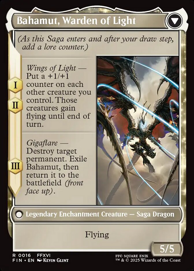 Dion, Bahamut's Dominant // Bahamut, Warden of Light card image