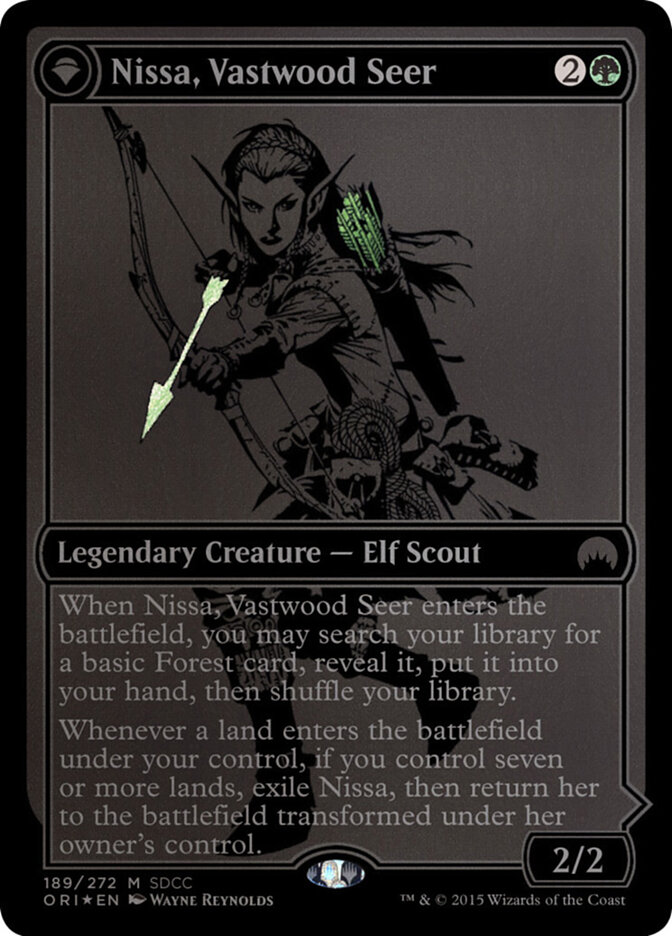 Nissa, Vastwood Seer // Nissa, Sage Animist card image