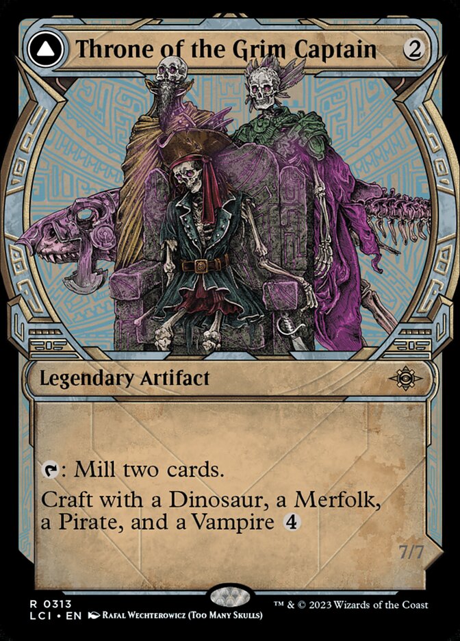 Throne of the Grim Captain // The Grim Captain card image
