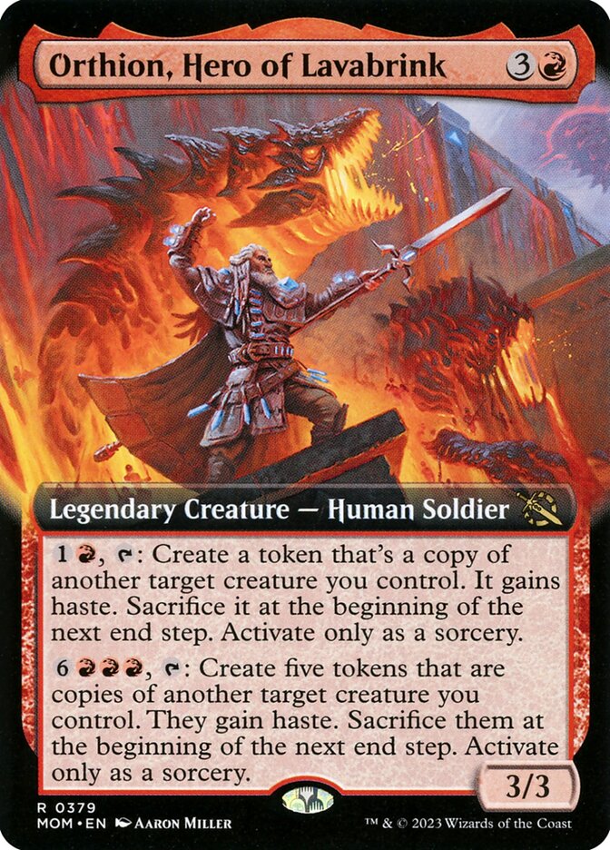 Orthion, Hero of Lavabrink card image