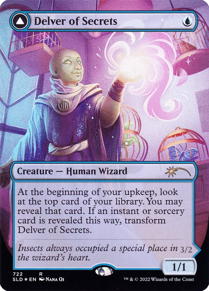 Delver of Secrets // Insectile Aberration card image