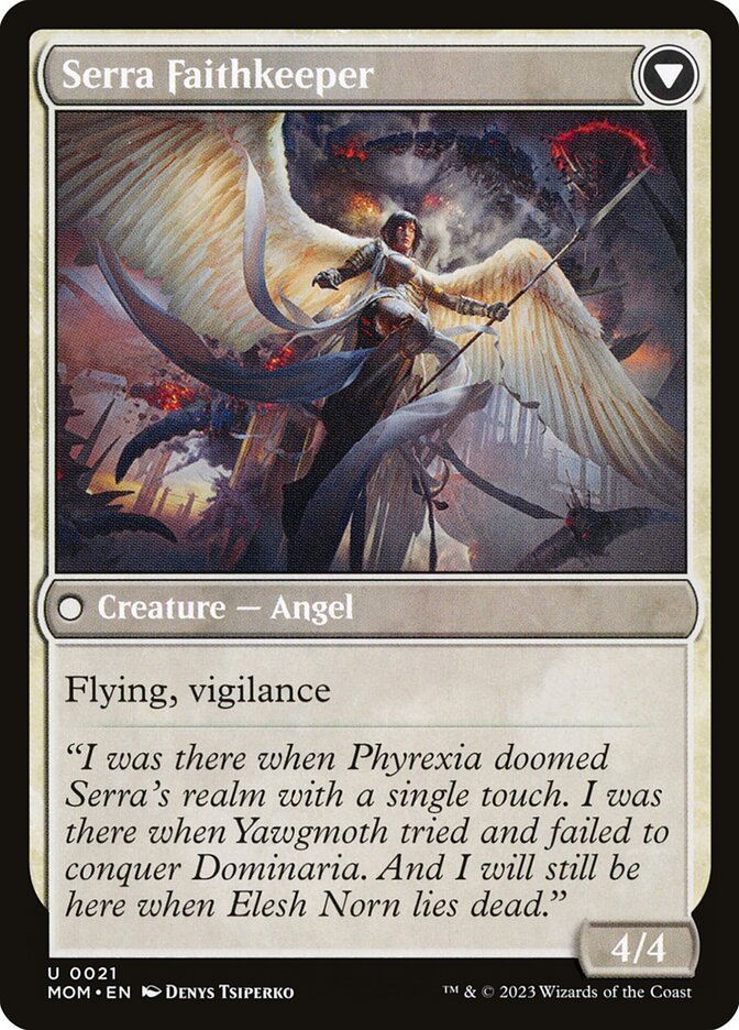 Invasion of Dominaria // Serra Faithkeeper card image