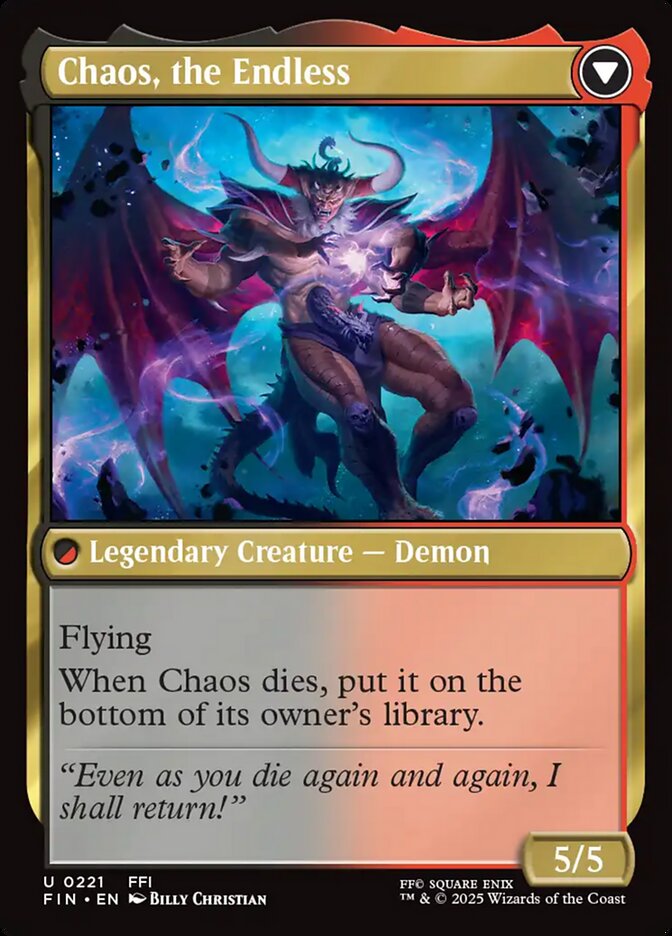 Garland, Knight of Cornelia // Chaos, the Endless card image