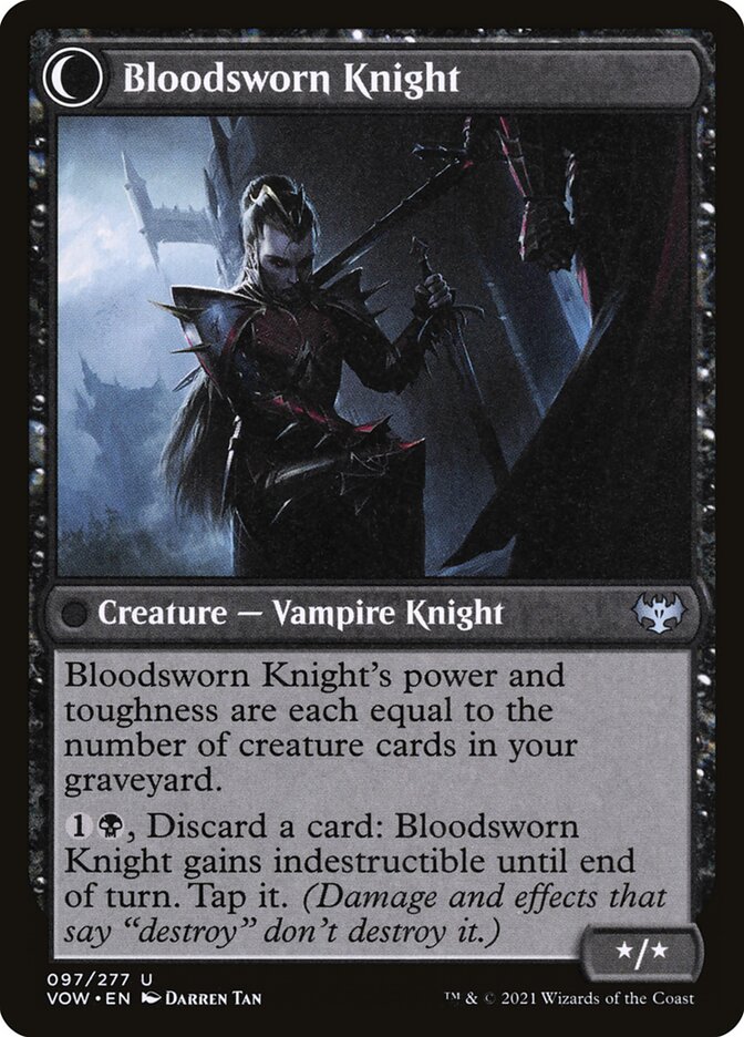 Bloodsworn Squire // Bloodsworn Knight card image