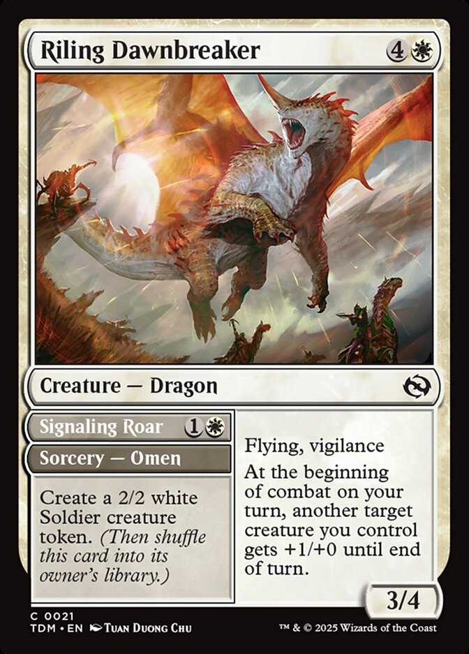 Riling Dawnbreaker // Signaling Roar card image