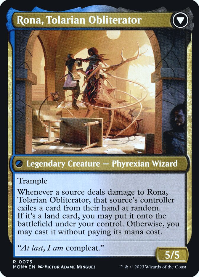 Rona, Herald of Invasion // Rona, Tolarian Obliterator card image