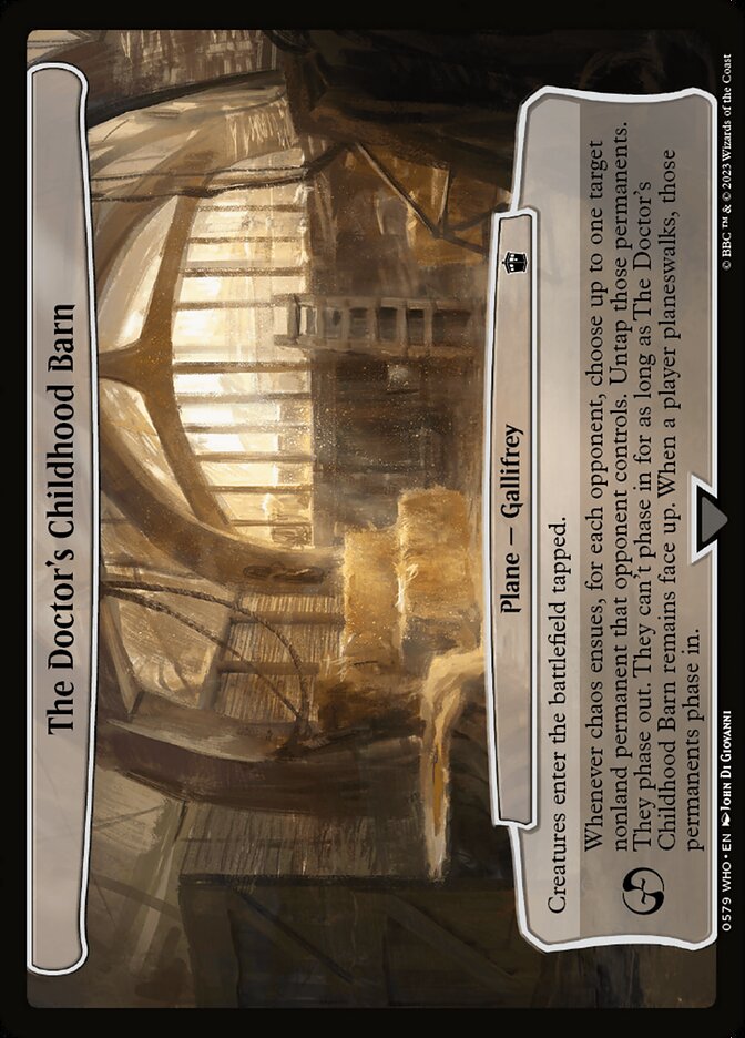 The Doctor's Childhood Barn card image