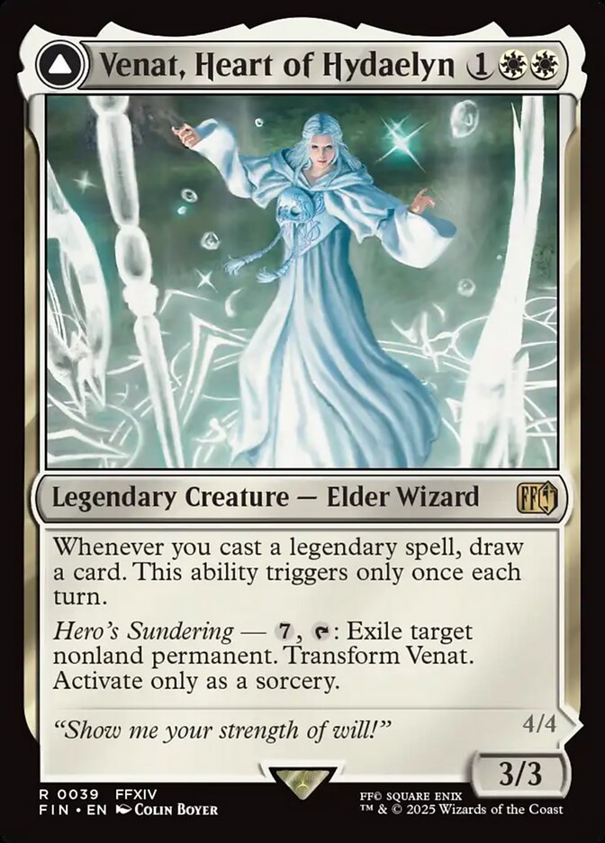 Venat, Heart of Hydaelyn // Hydaelyn, the Mothercrystal card image
