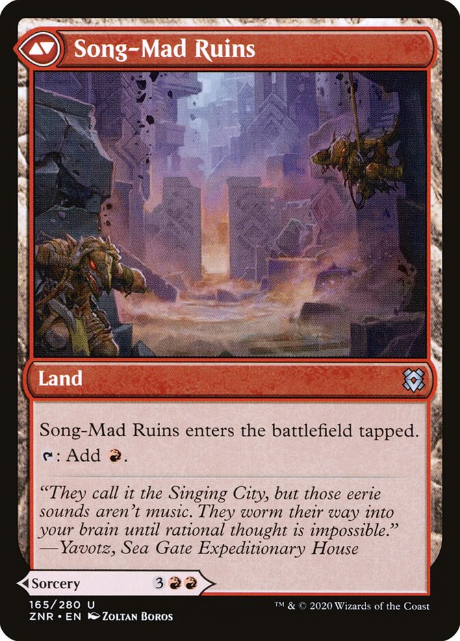 Song-Mad Treachery // Song-Mad Ruins card image