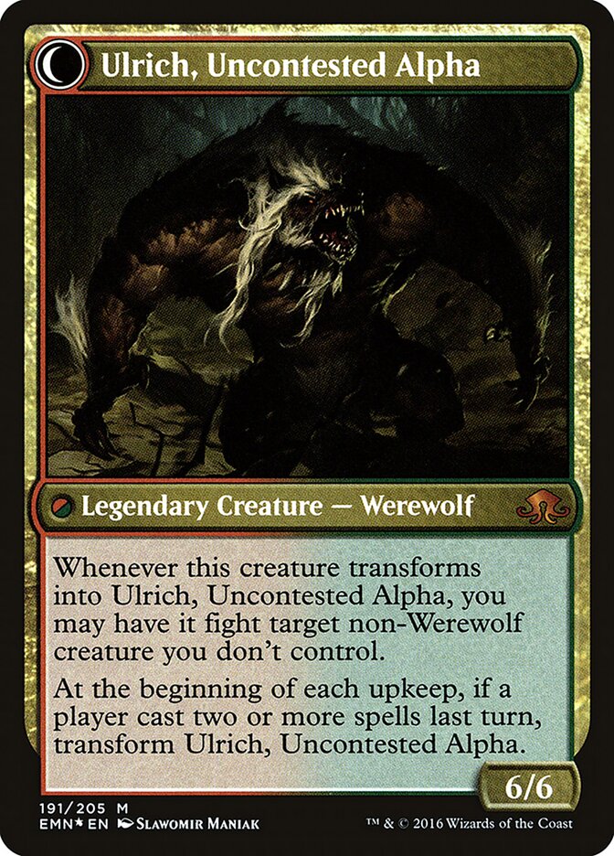 Ulrich of the Krallenhorde // Ulrich, Uncontested Alpha card image