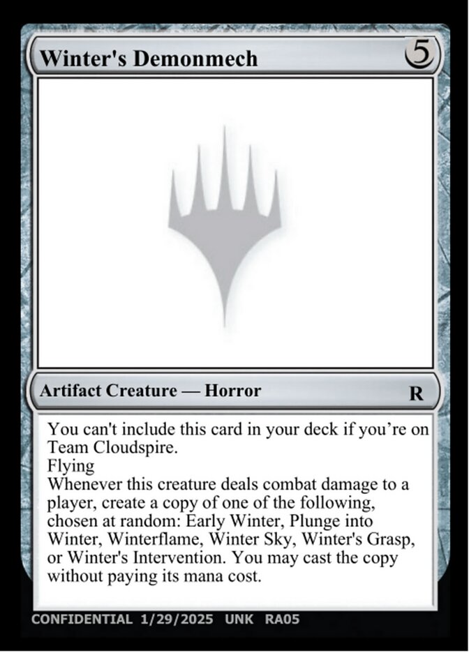Winter's Demonmech card image