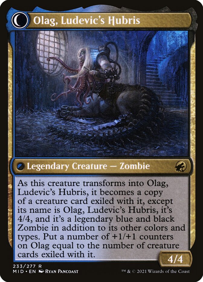 Ludevic, Necrogenius // Olag, Ludevic's Hubris card image