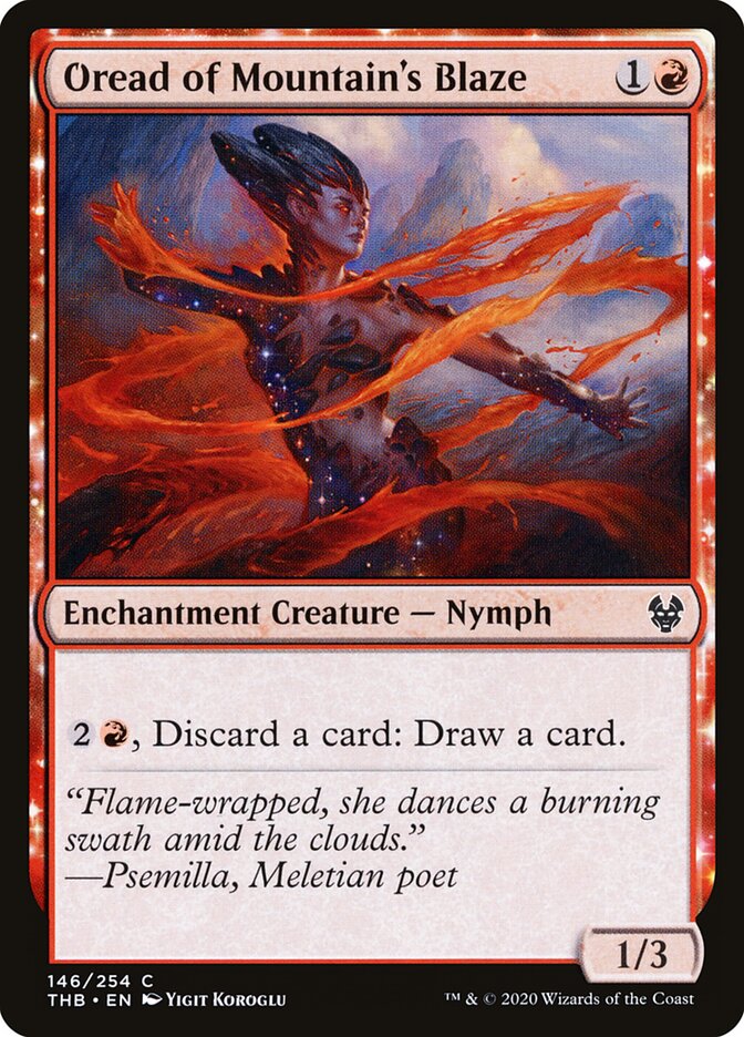 Oread of Mountain's Blaze card image