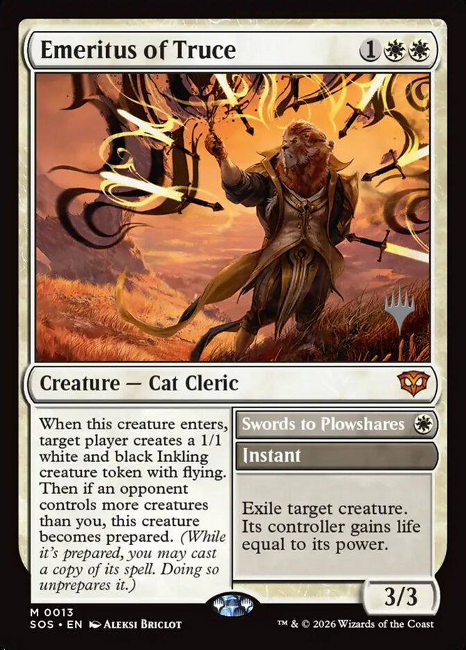 Emeritus of Truce // Swords to Plowshares card image