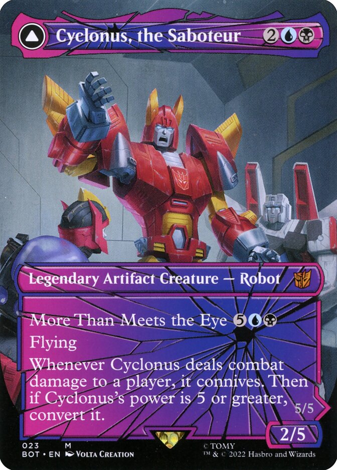 Cyclonus, the Saboteur // Cyclonus, Cybertronian Fighter card image