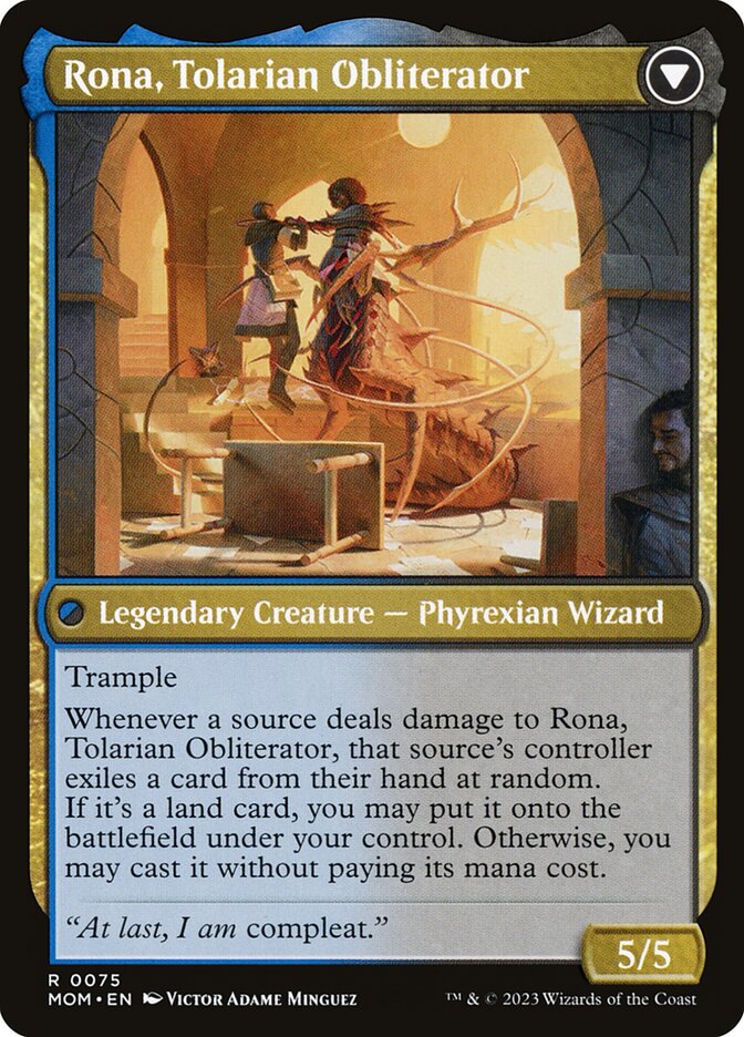 Rona, Herald of Invasion // Rona, Tolarian Obliterator card image