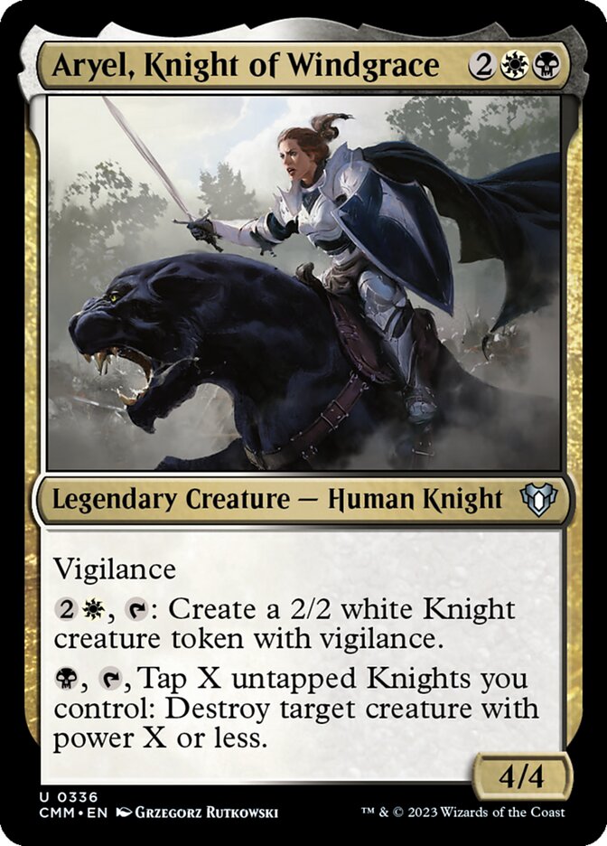 Aryel, Knight of Windgrace card image