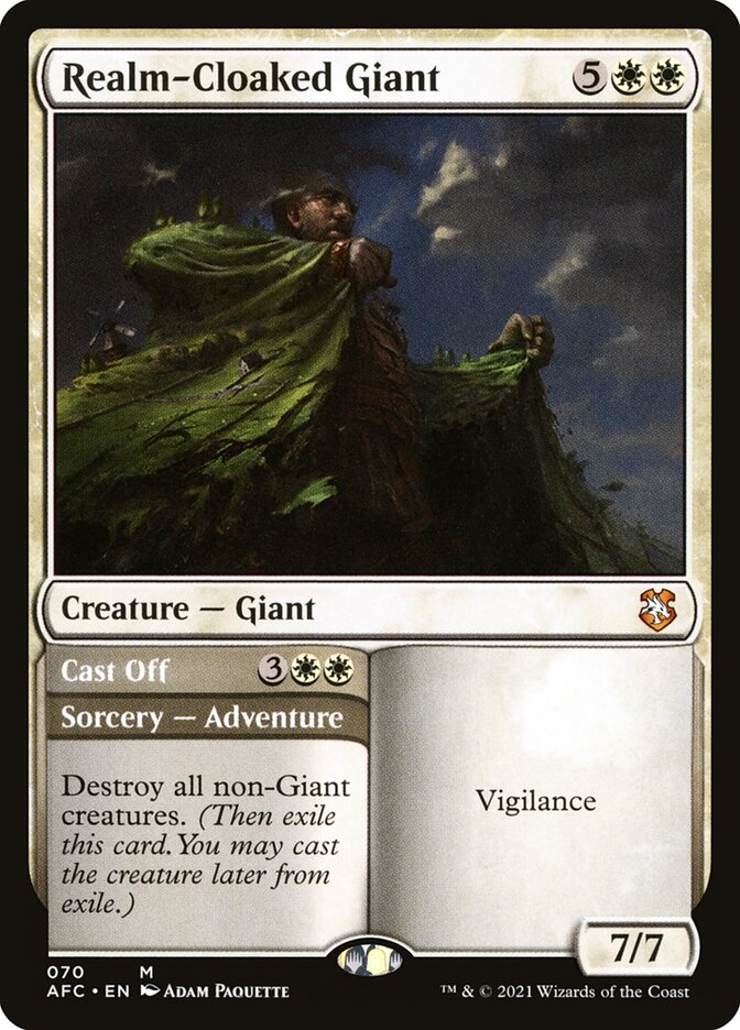 Realm-Cloaked Giant // Cast Off card image