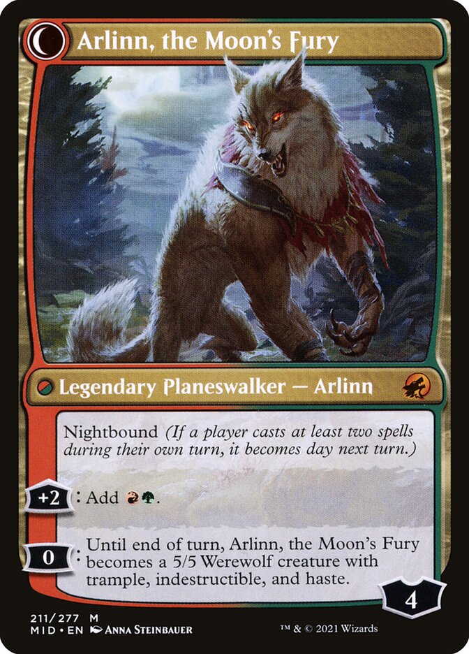 Arlinn, the Pack's Hope // Arlinn, the Moon's Fury card image