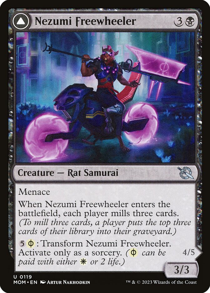 Nezumi Freewheeler // Hideous Fleshwheeler card image