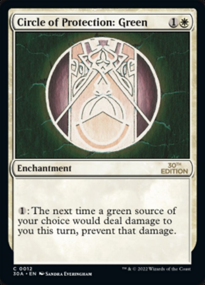 Circle of Protection: Green card image