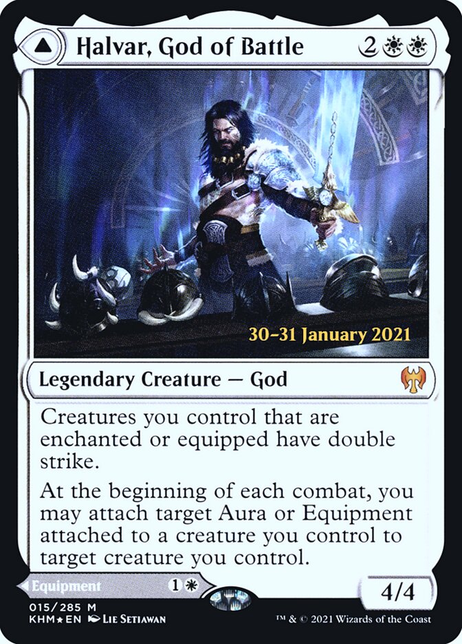 Halvar, God of Battle // Sword of the Realms card image