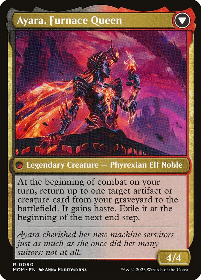 Ayara, Widow of the Realm // Ayara, Furnace Queen card image