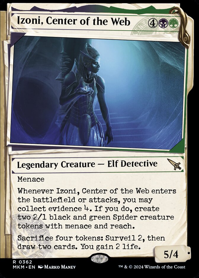 Izoni, Center of the Web card image