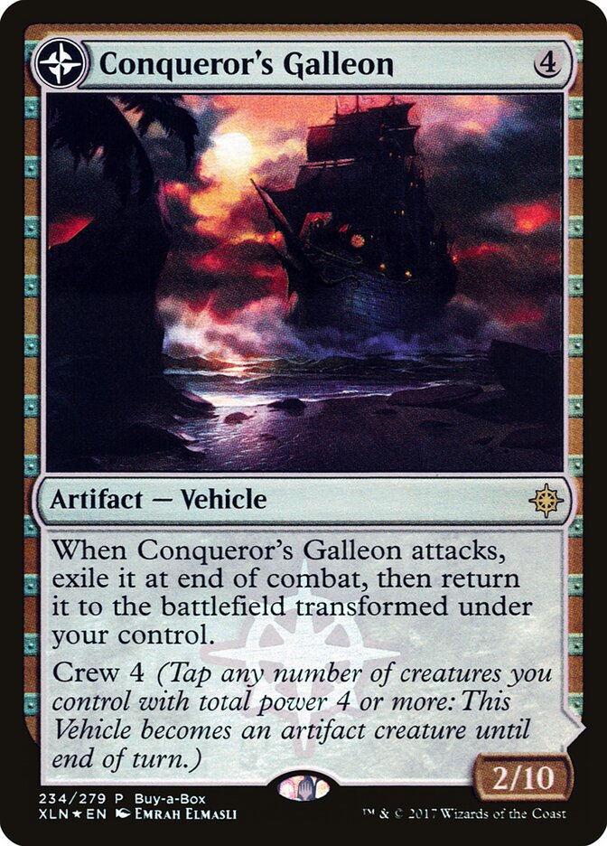Conqueror's Galleon // Conqueror's Foothold card image