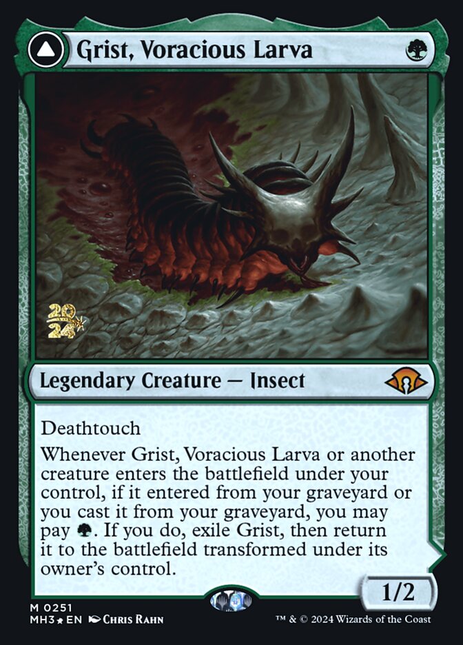 Grist, Voracious Larva // Grist, the Plague Swarm card image