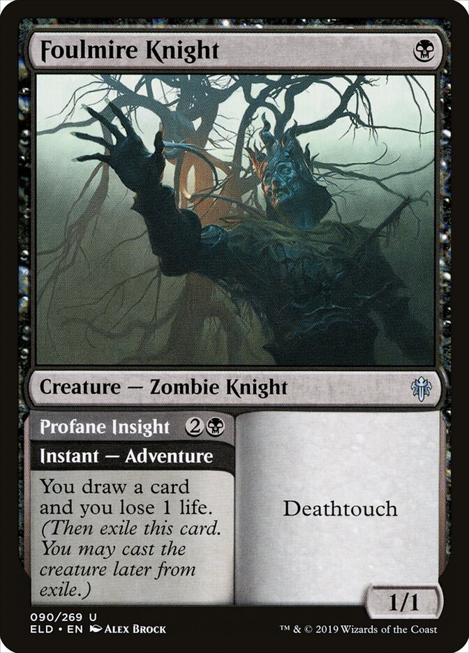 Foulmire Knight // Profane Insight card image