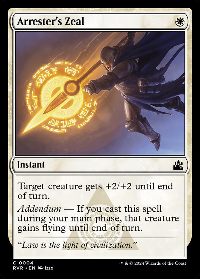 Arrester's Zeal card image
