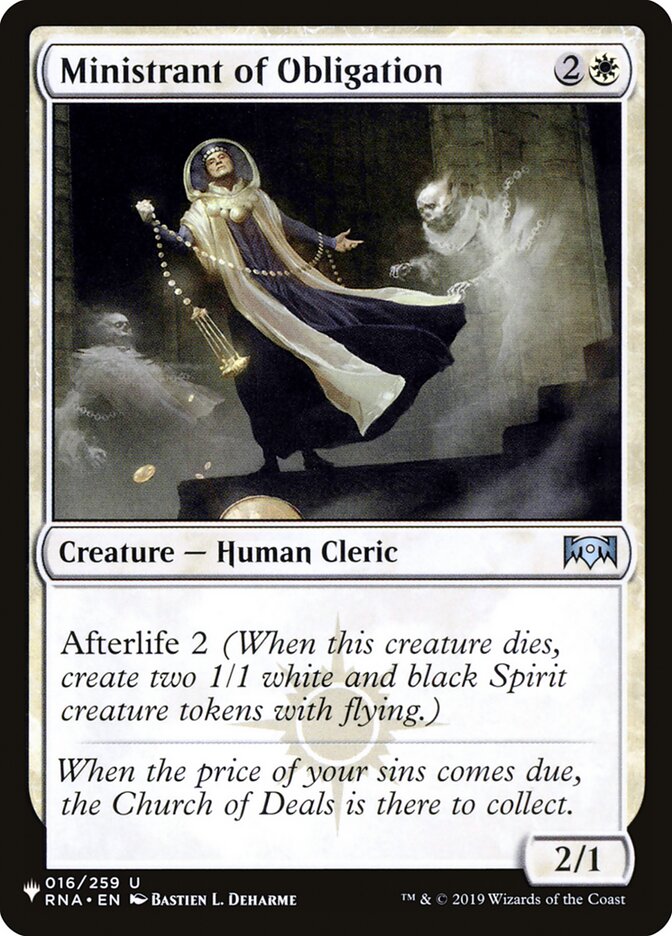 Ministrant of Obligation card image