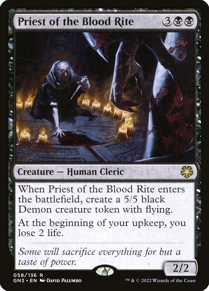 Priest of the Blood Rite card image