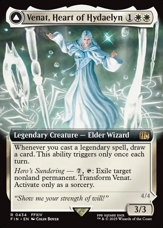 Venat, Heart of Hydaelyn // Hydaelyn, the Mothercrystal card image