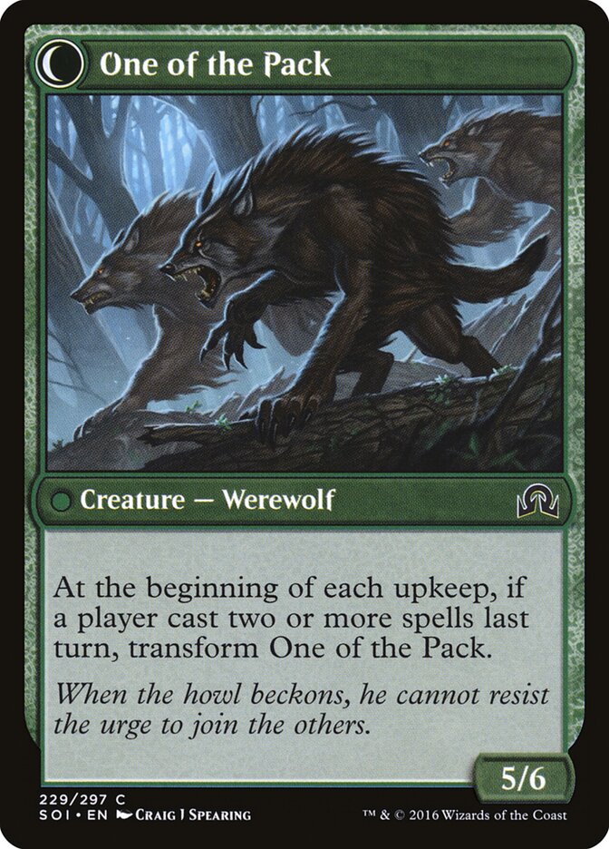 Solitary Hunter // One of the Pack card image
