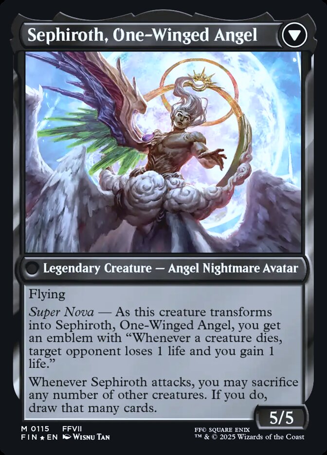 Sephiroth, Fabled SOLDIER // Sephiroth, One-Winged Angel card image