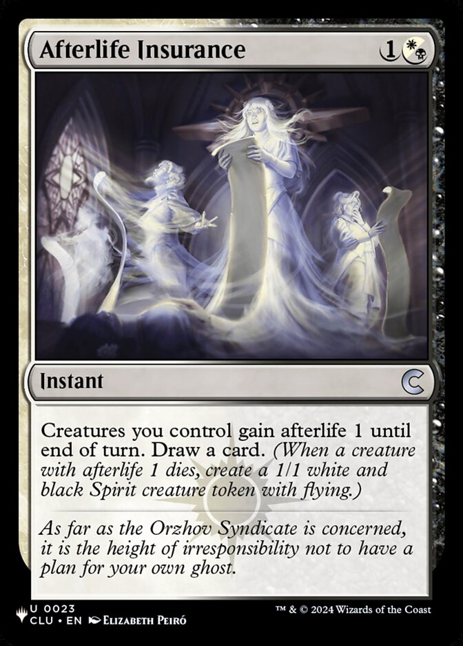 Afterlife Insurance card image