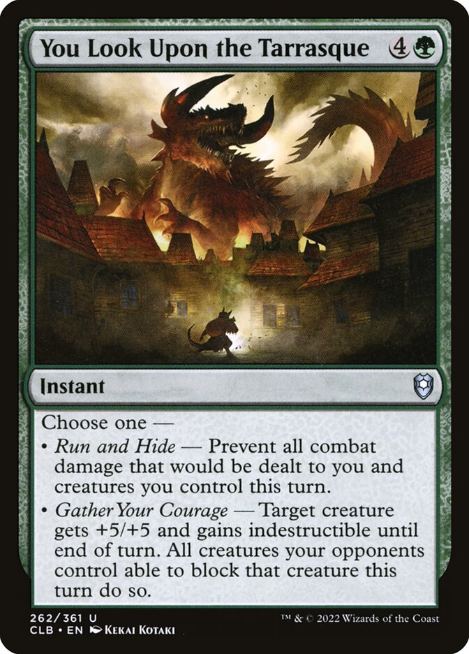 You Look Upon the Tarrasque card image